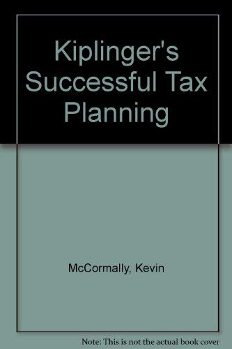 Beispielbild fr Kiplinger's Successful Tax Planning zum Verkauf von GuthrieBooks