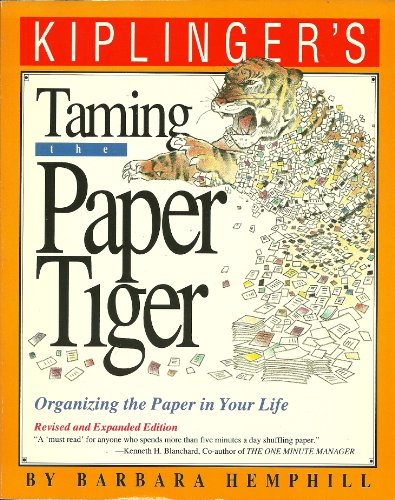 9780938721192: Taming the Paper Tiger: Organizing the Paper in Your Life Edition: First