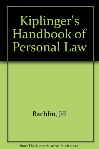 Stock image for Kiplinger's Handbook of Personal Law for sale by Better World Books: West