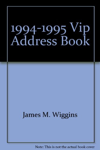 Imagen de archivo de 1992-1993 V.I.P. Address Book a la venta por K & L KICKIN'  BOOKS