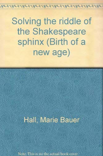 Stock image for Book Two: Solving the Riddle of the Shakespeare Sphinx for sale by Moe's Books