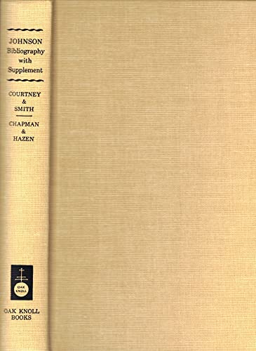 Bibliography of Samuel Johnson (9780938768111) by Courtney, William P.; Smith, David N.