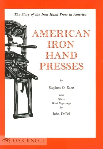 9780938768364: American Iron Hand Presses