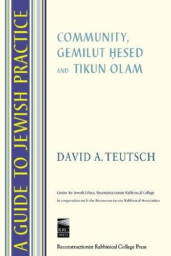 Beispielbild fr A Guide to Jewish Practice: Community, Gemilut Hesed and Tikun Olam zum Verkauf von dsmbooks
