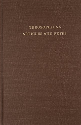 Theosophical Articles and Notes (9780938998297) by Blavatsky, Helena Petrovna