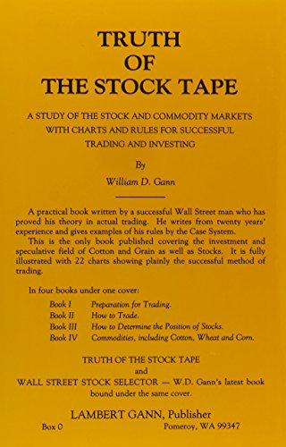 Stock image for Truth of the Stock Tape: A Study of the Stock and Commodity Markets With Charts and Rules for Successful Trading and Investing for sale by Big River Books