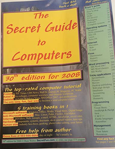 Beispielbild fr The Secret Guide to Computers, 30th Edition for 2008 (30th) zum Verkauf von ThriftBooks-Dallas