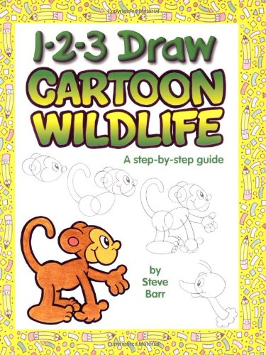 9780939217700: 1-2-3 Draw Cartoon Wildlife