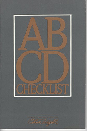 Beispielbild fr The ABCD checklist zum Verkauf von BooksRun