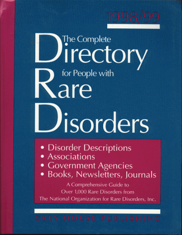 Stock image for The Complete Directory for People with Rare Disorders, 1998/99 for sale by HPB-Red
