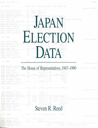 9780939512584: Japan Election Data: The House of Representatives, 1947–1990