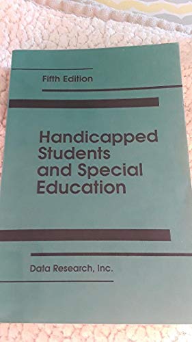 Imagen de archivo de Handicapped students and special education a la venta por Redux Books