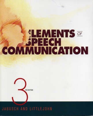 Beispielbild fr Elements of Speech Communication zum Verkauf von ThriftBooks-Atlanta