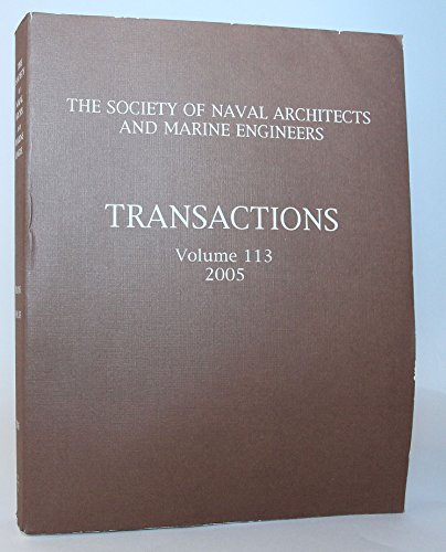9780939773527: Transactions 2005 (Society of Naval Architects & Marine Engineers Transactions)