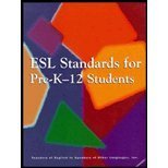 Beispielbild fr ESL Standards for Pre-K-12 Students zum Verkauf von Better World Books