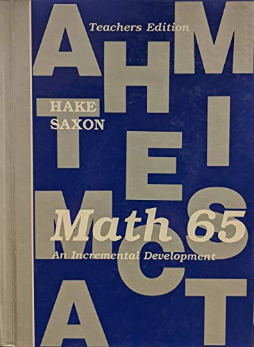 Imagen de archivo de Math 65 a la venta por ThriftBooks-Dallas