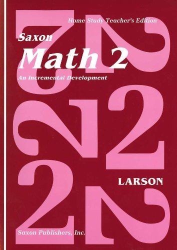 Imagen de archivo de Saxon Math 2: An Incremental Development Teacher's Manual a la venta por GoldenWavesOfBooks