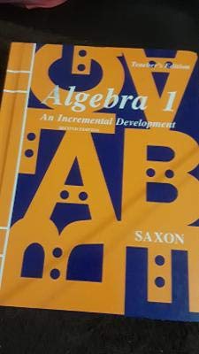 Beispielbild fr Algebra I: An Incremental Development zum Verkauf von Books of the Smoky Mountains