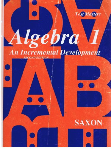 9780939798445: Algebra 1: Test Masters, Answers