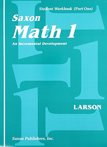 Beispielbild fr Saxon Math 1: An Incremental Development, Part 1 and 2 zum Verkauf von HPB-Red