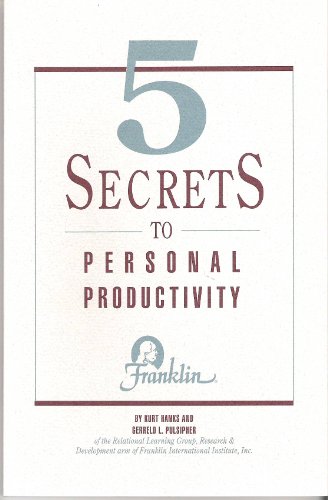 Imagen de archivo de 5 Secrets to Personal Productivity a la venta por Your Online Bookstore