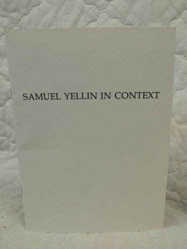 Samuel Yellin in Context (9780939896066) by Wattenmaker, Richard J.