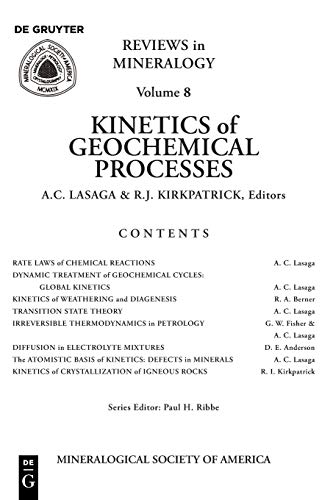9780939950089: Kinetics of Geochemical Processes: 8 (Reviews in Mineralogy & Geochemistry, 8)