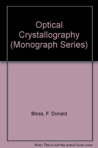 Stock image for Optical Crystallography (Monograph Series) for sale by Textbooks_Source