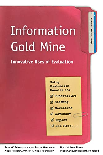 Beispielbild fr Information Gold Mine: Innovative Uses of Evaluation zum Verkauf von HPB-Red