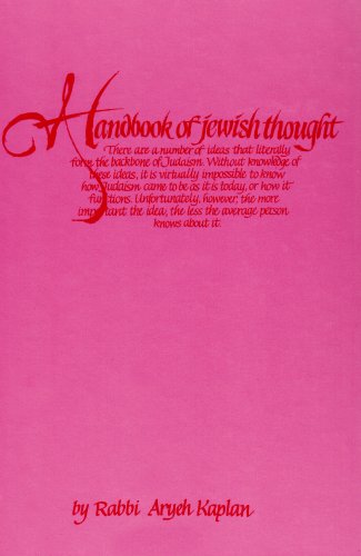 The Handbook of Jewish Thought, Volume 2 (9780940118799) by Aryeh Kaplan