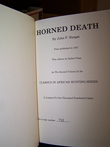Stock image for Horned Death for sale by Jay W. Nelson, Bookseller, IOBA