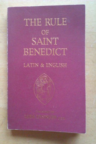 Beispielbild fr Rule of St. Benedict : Latin and English zum Verkauf von Better World Books