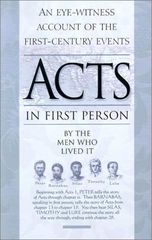 Imagen de archivo de Acts in First Person a la venta por Better World Books