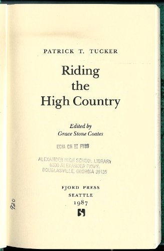 Beispielbild fr Riding the High Country zum Verkauf von ThriftBooks-Atlanta