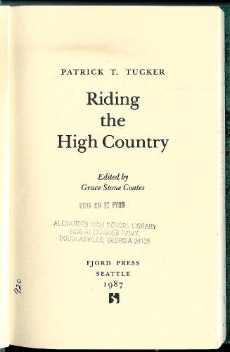 Stock image for Riding the High Country for sale by ThriftBooks-Atlanta