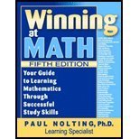 Beispielbild fr Winning at Math - With CD zum Verkauf von Better World Books