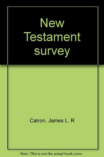 Beispielbild fr New Testament survey zum Verkauf von AwesomeBooks