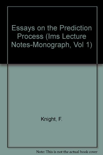 9780940600003: Essays on the Prediction Process (Ims Lecture Notes-Monograph, Vol 1)