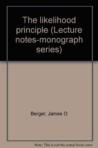 The likelihood principle (Lecture notes-monograph series)