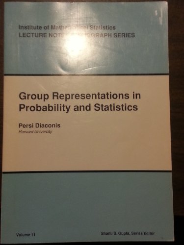 Stock image for Group Representations in Probability and Statistics (Lecture Notes Vol 11) for sale by Zubal-Books, Since 1961