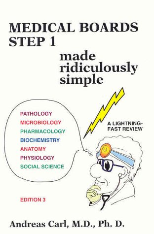 9780940780521: Medical Boards Step 1 Made Ridiculously Simple (MedMaster Series, 2002 Edition)