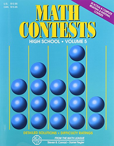 Imagen de archivo de Math Contests - High School : School Years 2001-2002 Through 2005-2006 a la venta por Better World Books