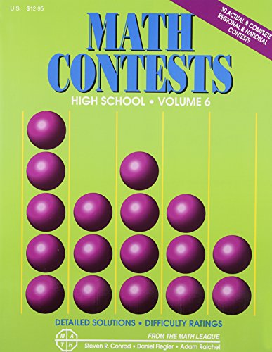 9780940805200: Math Contests For High School: School Years: 2006-2007 Through 2010-2011