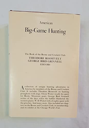 Stock image for American big-game hunting for sale by Bookmans
