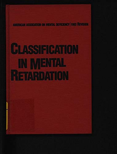 Stock image for Classification in Mental Retardation for sale by Better World Books