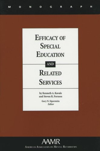 Beispielbild fr Efficacy of Special Education and Related Services (Monographs of the American Association on Mental Retardation) zum Verkauf von Wonder Book