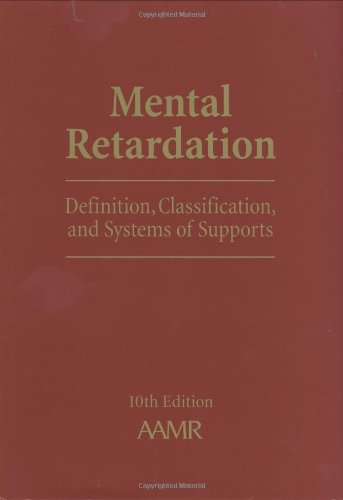 Beispielbild fr Mental Retardation: Definition, Classification, and Systems of Support zum Verkauf von Tall Stories BA