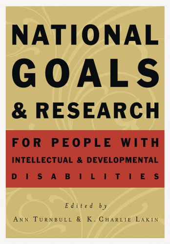 Imagen de archivo de National Goals And Research for People With Intellectual And Developmental Disabilities a la venta por Wonder Book