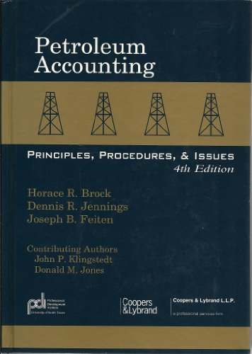 Stock image for PETROLEUM ACCOUNTING, Principles, Procedures & Issues for sale by ThriftBooks-Atlanta