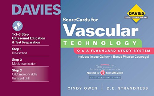 Beispielbild fr ScoreCards for Vascular Technology zum Verkauf von HPB-Red